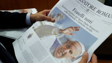 Portada Osservatore Romano sobre la publicació de Fratelli Tutti - Vatican Media